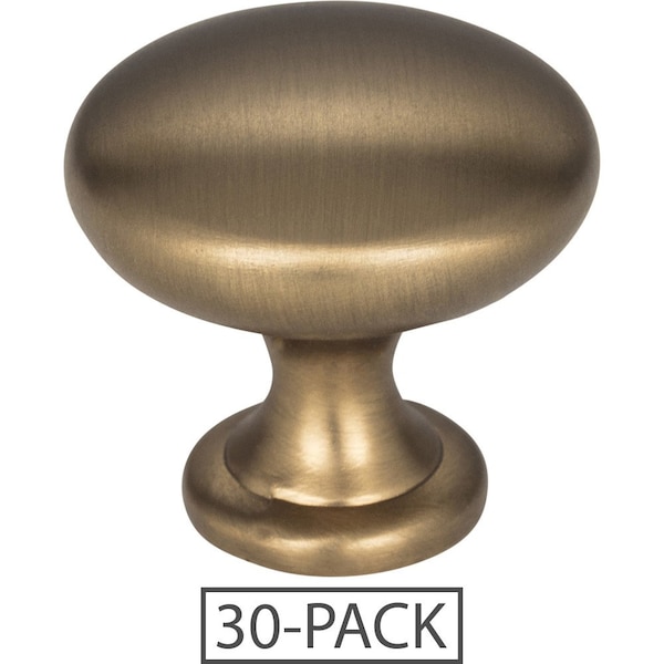 Elements 30-Pack of the 1-3/16" Diameter Satin Bronze Madison Cabinet Mushroom Knob 3910-SBZ-30 - main